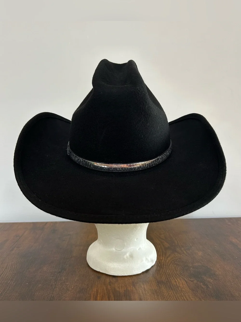 Vintage 90s Eddy Bros. Thunder Cowboy Hat For Kids Size 53 6 5/8, 100% Wool, USA